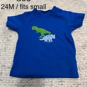 Kids Blue Dinosaur Graphic Tee